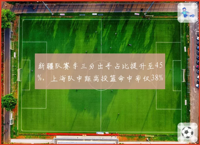 新疆队赛季三分出手占比提升至45%,上海队中距离投篮命中率仅38%显效率差距